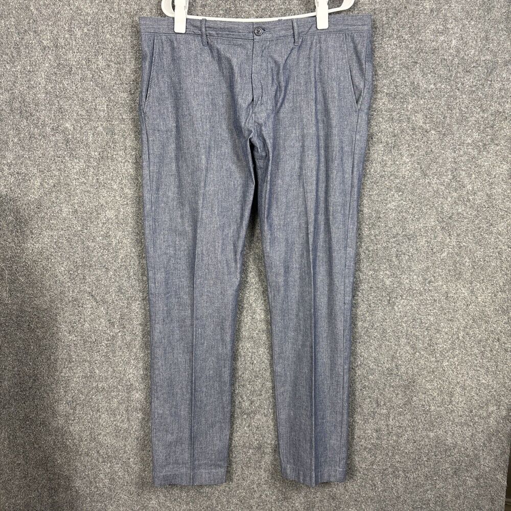 J.CREW  484 Pants Mens size 36 |38 x 31  Blue Slim Fit Stretch Chino